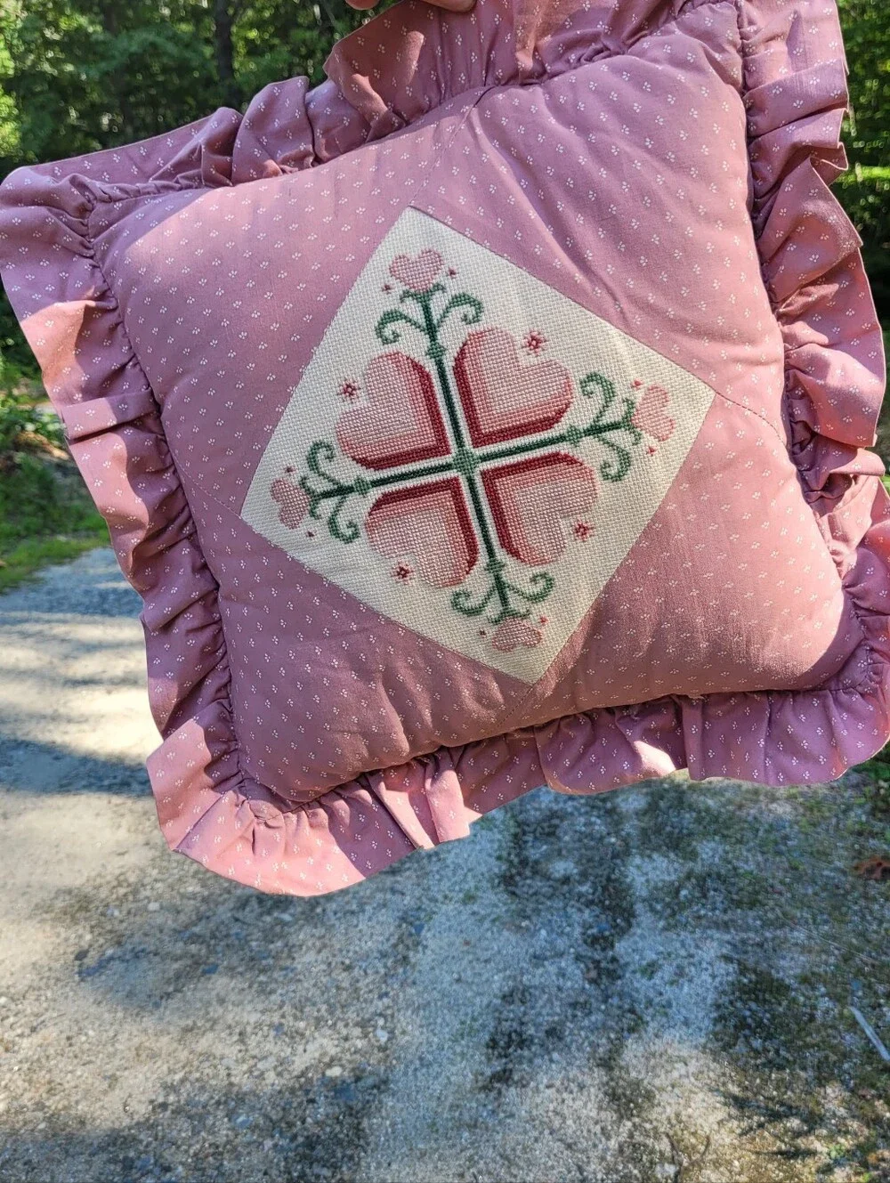 Pink Cottagecore Pillow